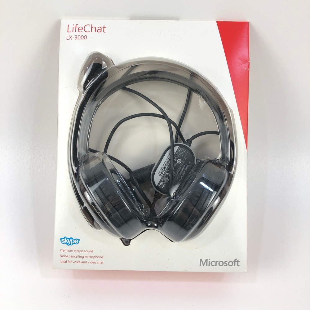 Microsoft LifeChat LX-3000 Black Wired USB Noise Canceling Mic Gaming Headset